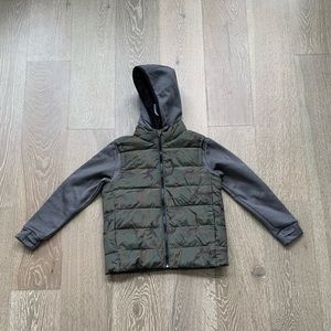 Kids Old Navy Hooded Hybrid Zip-front jacket